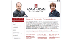Desktop Screenshot of anwalt-adam.de