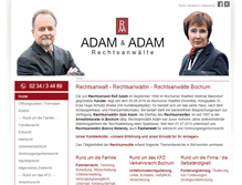 Tablet Screenshot of anwalt-adam.de